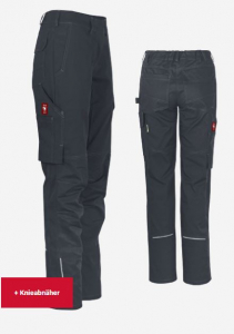 Damenhose uni ecoFlex schwarz