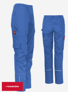 Damenhose uni ecoFlex blau