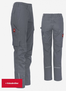 Damenhose uni ecoFlex grau