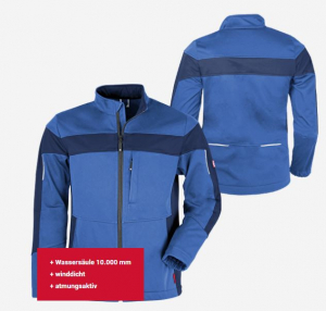 Herren-Softshelljacke ecoFlex blau/marine