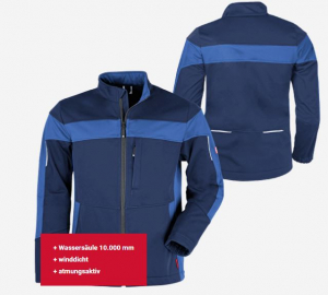 Herren-Softshelljacke ecoFlex marine/blau