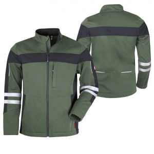 He-Softshelljacke ecoFlex +Refl.17353 oliv/schwarz