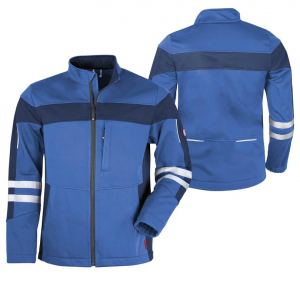 He-Softshelljacke ecoFlex +Refl. 17353 blau/marine