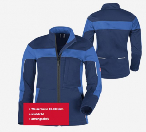 Damen-Softshelljacke ecoFlex marine/blau