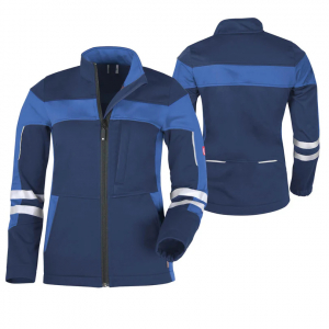 Da-Softshelljacke ecoFlex +Refl. 17353 marine/blau