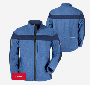 Herren-Fleecejacke ecoFlex blau meliert/marine