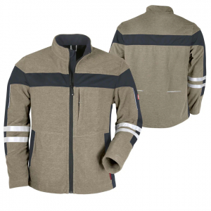 He-Fleecejacke ecoFlex +Ref17353 sahara mel./schwa