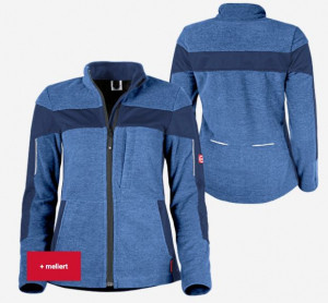 Damen-Fleecejacke ecoFlex blau meliert/marine