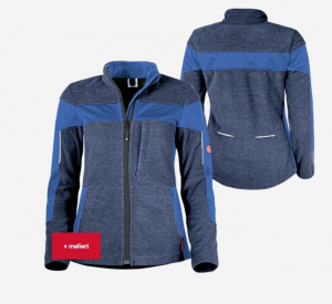 Damen-Fleecejacke ecoFlex marine meliert/blau