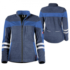 Da-Fleecejacke ecoFlex +Ref 17353 marine mel./blau