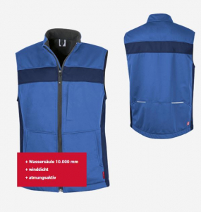 Softshell-Weste ecoFlex blau/marine