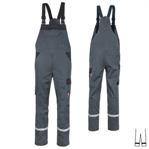 Latzhose ecoLight +Ref 17353 dunkelgrau/schwarz