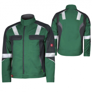Jacke ecoRover +Refl. 17353 grün/schwarz/grau