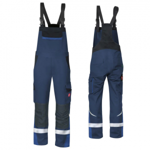 Latzhose ecoRover +Refl. 17353 marine/schwarz/blau