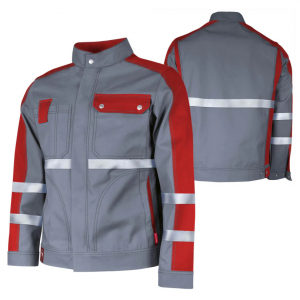 Bundjacke Top Runner +Ref grau/rot