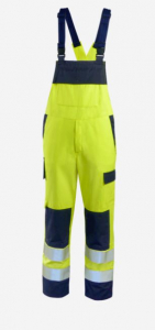 Latzhose HighVisMulti leicht +CH warngelb/marine