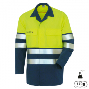 Hemd High Vis Multinorm +CH warngelb/marine