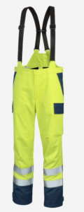 Bundhose Wetter HighVisMulti +CH warngelb/marine