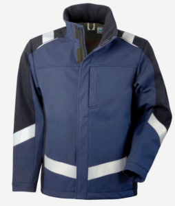 Softshelljacke ecoRoSafety Plus +CH marine/schwarz
