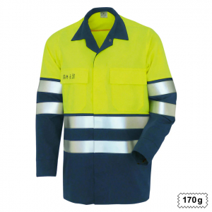 Hemd High Vis Multinorm oCH warngelb/marine