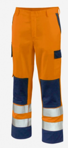 Bundhose HighVisMulti +CH warnorange/marine