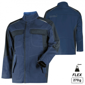 Jacke ecoRover Safety Flex +CH marine/schwarz/blau