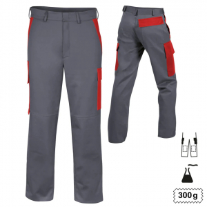 Bundhose Multinorm +BT+KT+CH dunkelgrau/rot