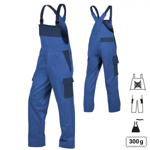 Latzhose Multinorm oLT+BT+CH kornblau/marine