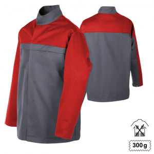 Jacke Multinorm oAußentaschen  grau/rot