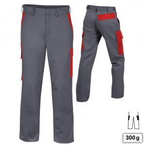 Bundhose Multinorm +BT+KT 300g grau/rot