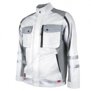 Bundjacke Elements +Refl. 17353 weiß/hgrau/dgrau