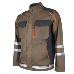 Bundjacke Elements +Refl. 17353 braun/dgrau/rost