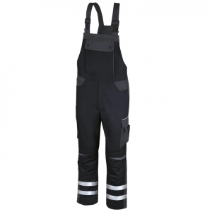 Latzhose Elements +Refl. 17353 schw/dunkelgr/grau