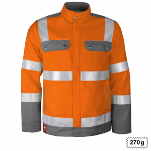 Bundjacke Warnschutz warnorange/grau