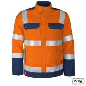 Bundjacke Warnschutz warnorange/marine