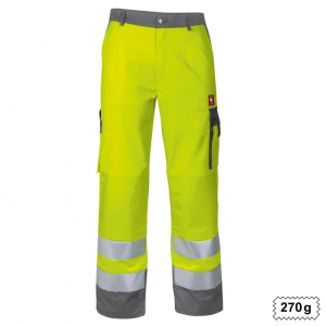 Bundhose Warnschutz +KT warngelb/grau