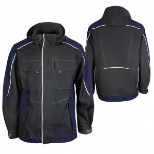 Wetterjacke schwarz/marine
