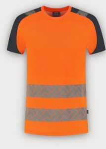 Tricorp T-Shirt Visibility Redefined, Fluor Orange-Ink