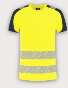Tricorp T-Shirt Visibility Redefined, Fluor Yellow-Ink
