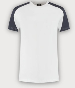 Tricorp T-Shirt Bicolor Redefined, White-Anthracite