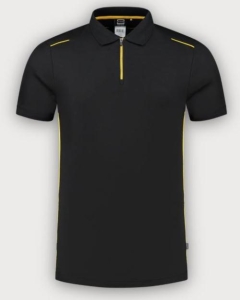 Tricorp Poloshirt Accent, Black-Yellow