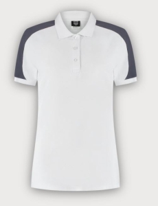 Tricorp Poloshirt Bicolor Redefined Damen, White-Anthracite