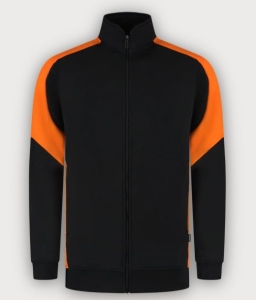 Tricorp Sweatjacke Bicolor Redefined, Black-Orange