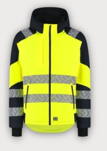Tricorp Warnschutz Winterjacke Ripstop High Vis Redefined, Fluor Yellow-Ink
