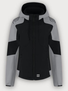Tricorp Softshelljacke Kapuze Bicolor Redefined Damen, Black-Grey