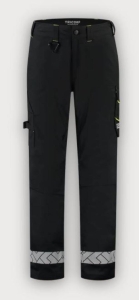 Tricorp Arbeitshose Funktionelle Stretch Reflective Redefined, Black-Fluor Yellow