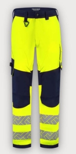 Tricorp Arbeitshose Funktionelle Stretch High Vis Redefined Knieverst�rkung, Fluor Yellow-Ink