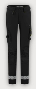 Tricorp Arbeitshose Funktionelle Stretch Reflective Redefined Damen, Black-Fluor Yellow