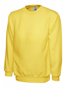 Uneek-Clothing-Classic Sweatshirt, yellow